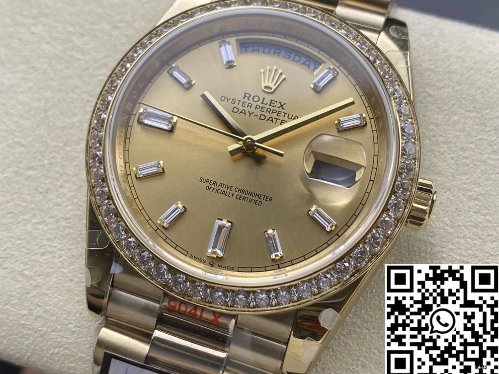 v5 Tungsten QF M228348rbr-0002 Steel Dial Day Factory Gold Rolex Date 1001